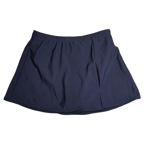 Y2K Black Stretchy Swimsuit Swim Skirt - Picture 1 of 5